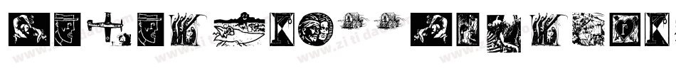 DigitalWoodcutsBlack ITC字体转换